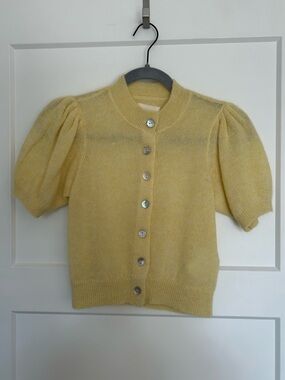 DÔEN Anisa Cardigan Dandelion Yellow XS EUC